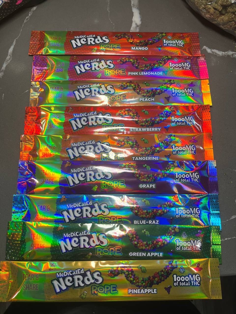 1000mg Nerds Rope Bites Gummies